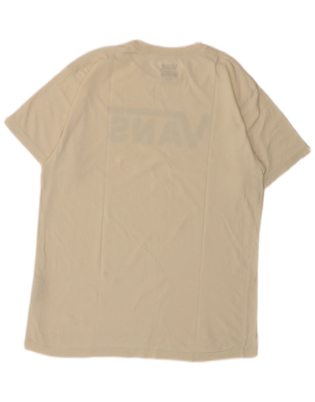 Męski T-shirt Vans z grafiką o klasycznym kroju, średni, złamanej bieli, bawełniany