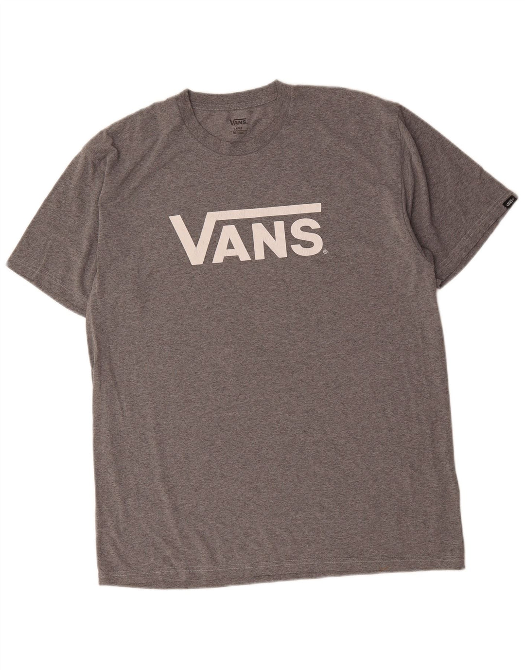 Męski T-shirt z grafiką Vans, duży, szary, bawełniany