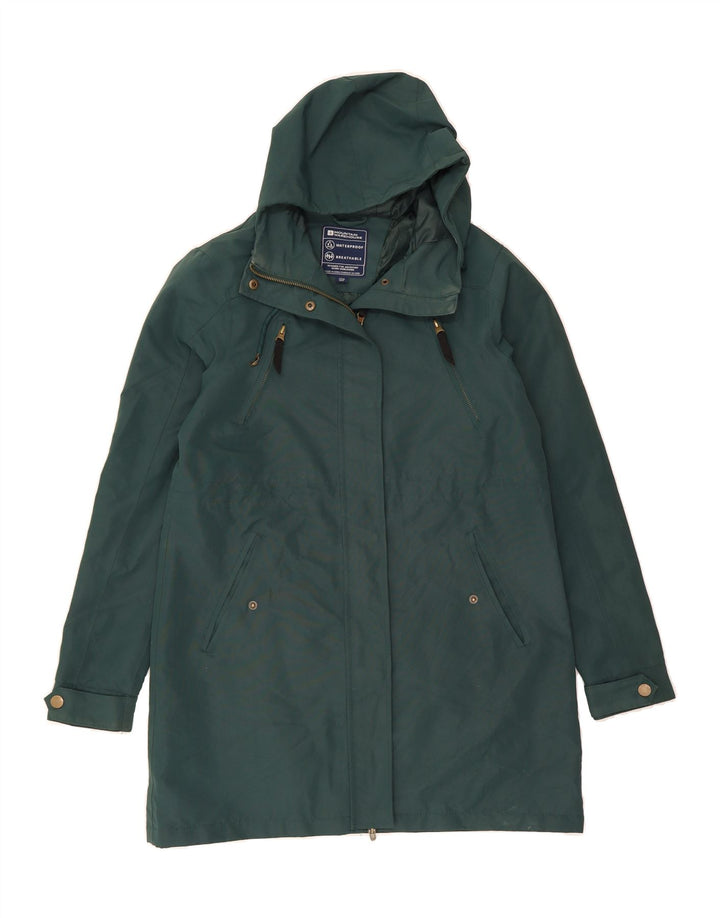 MOUNTAIN WAREHOUSE Womens Hooded Raincoat UK 12 Medium  Green Polyester Vintage Mountain Warehouse and Second-Hand Mountain Warehouse from Messina Hembry 