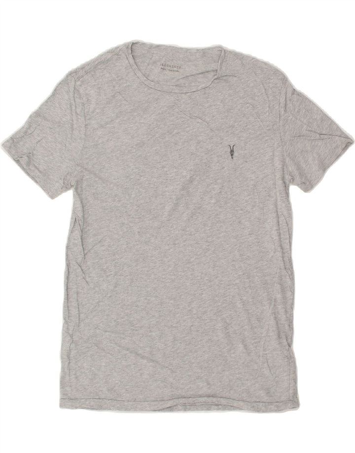 ALL SAINTS Mens T-Shirt Top Small Grey Vintage All Saints and Second-Hand All Saints from Messina Hembry 