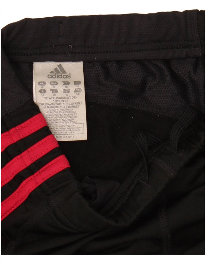 Legginsy damskie Adidas UK 10, małe, czarne, poliestrowe