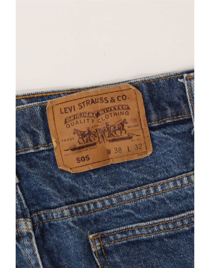 Męskie jeansy Levi's 505 Straight W38 L30 Niebieskie