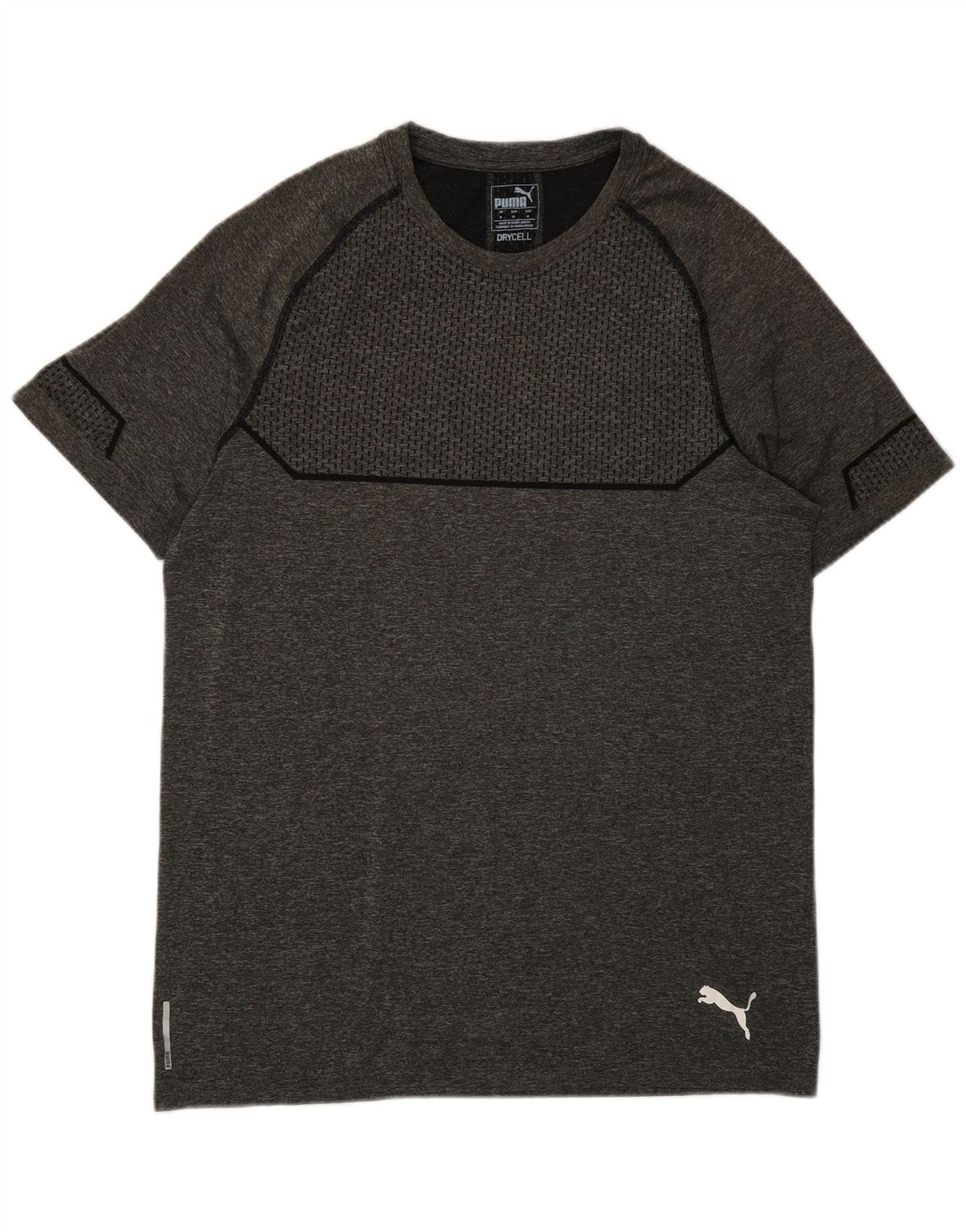 T-shirt męski Puma Top, średni szary poliester