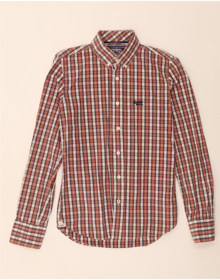 Koszula męska Superdry, bawełniana, średnia, wielobarwna kratka