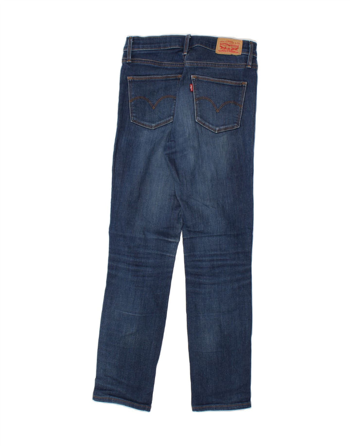 LEVI'S Womens Slimming Slim Jeans W26 L29 Navy Blue Cotton Vintage Levi's and Second-Hand Levi's from Messina Hembry 