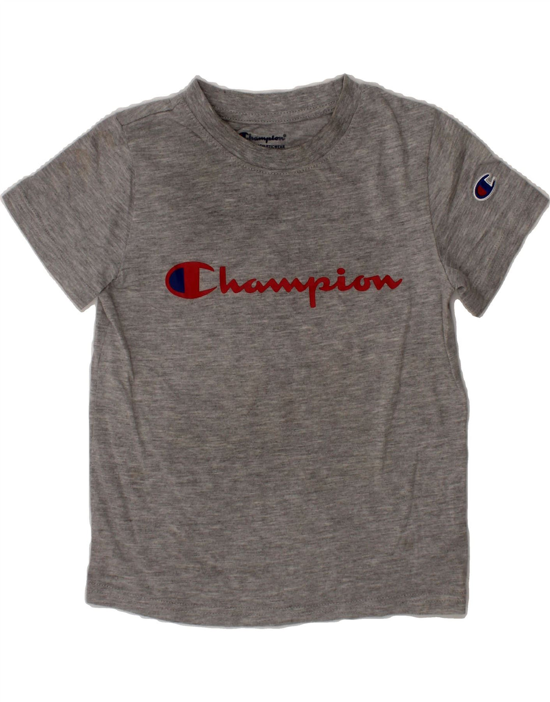 CHAMPION Boys Graphic T-Shirt Top 5-6 Years Grey Cotton Vintage Champion and Second-Hand Champion from Messina Hembry 
