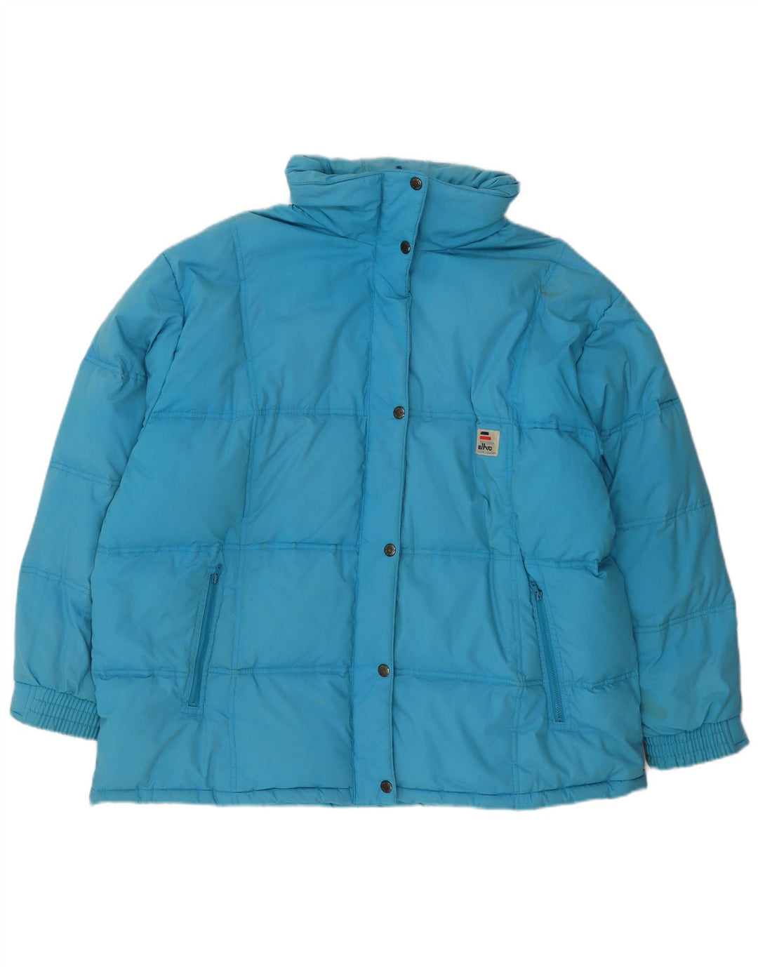 Damska kurtka z kapturem, oversize, wyściełana Elho UK 18 XL, niebieska