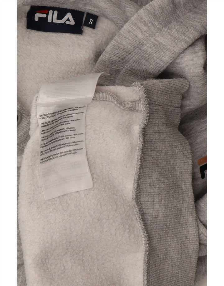Damski sweter z kapturem Fila Oversize UK 10, mały, szary poliester