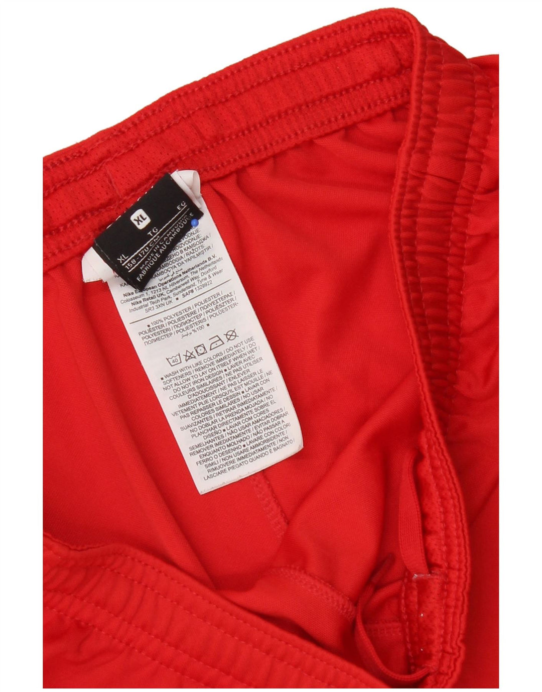 Nike chłopcy Sportowe Spodenki 13-14 lat XL Czerwony poliester