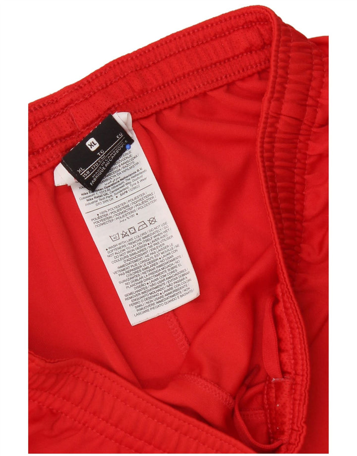 Nike chłopcy Sportowe Spodenki 13-14 lat XL Czerwony poliester