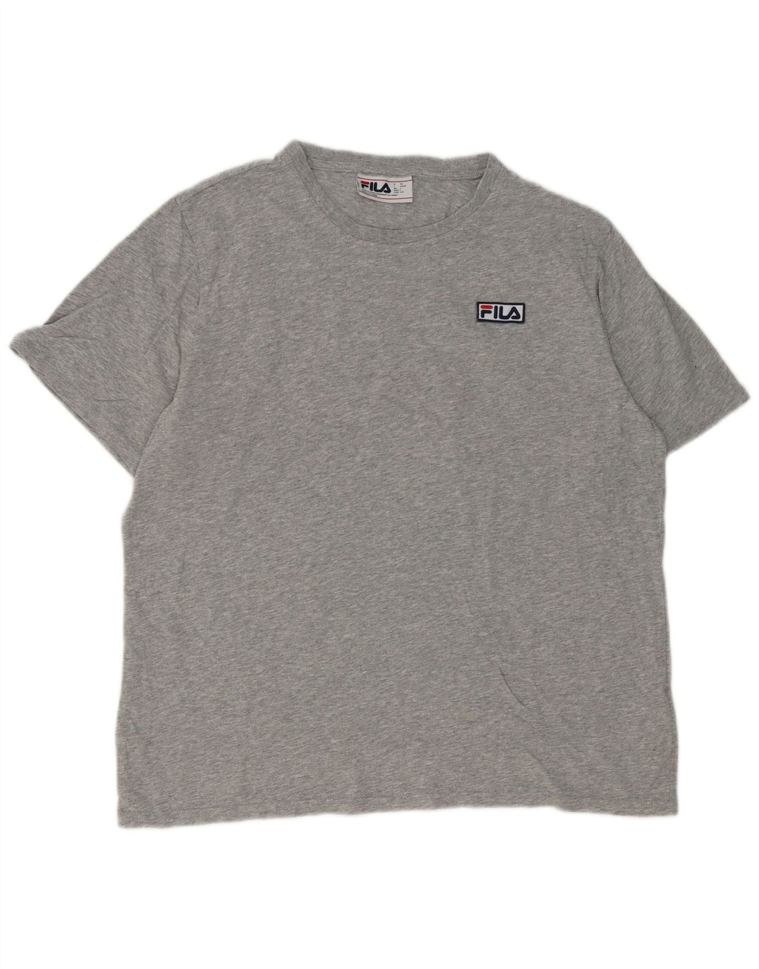 T-shirt męski Fila, duży, szary, z bawełny w plamki