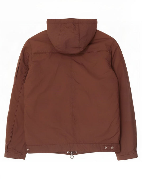 Męska wyściełana kurtka z kapturem North Sails UK 42 XL, brązowy nylon