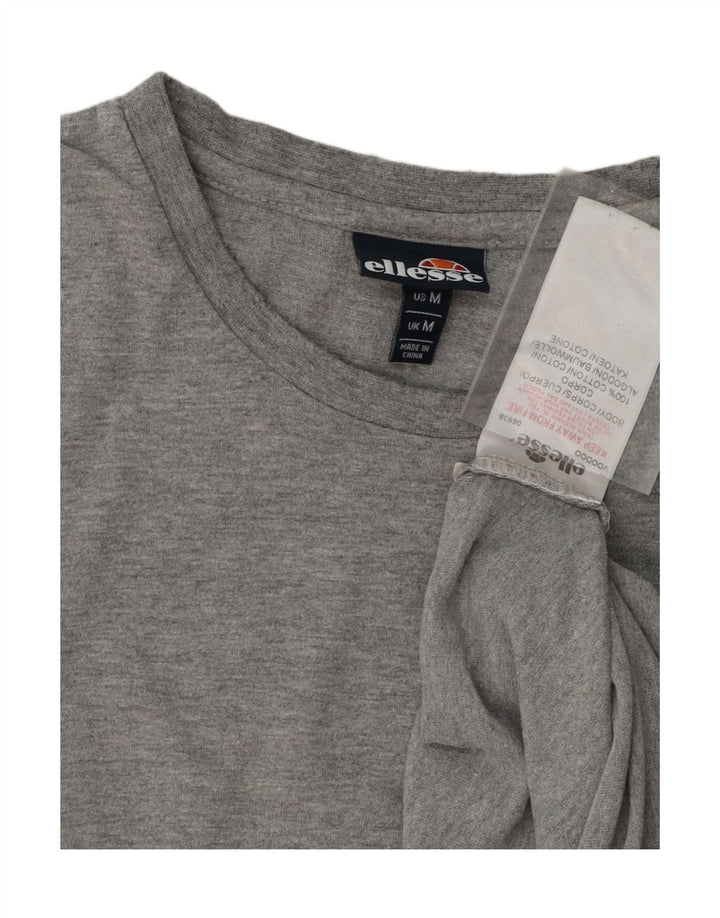 ELLESSE Mens T-Shirt Top Medium Grey Cotton Vintage Ellesse and Second-Hand Ellesse from Messina Hembry 