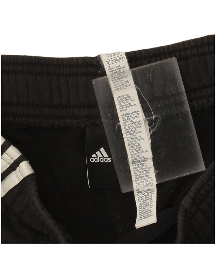 Męskie spodnie dresowe Adidas, duże, czarne, bawełniane