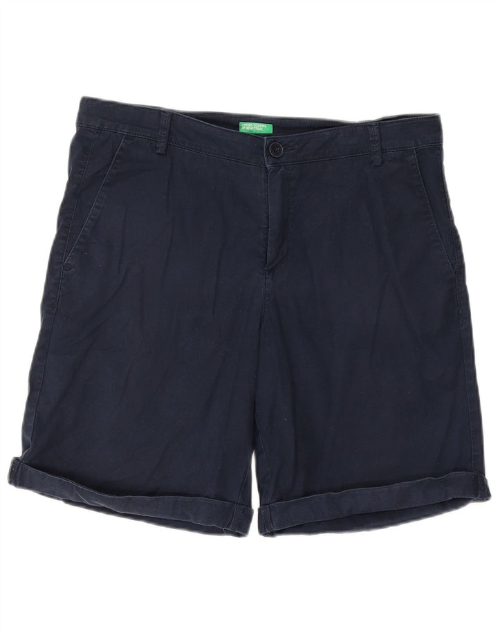 Damskie spodenki Chino BENETTON W32, duże, granatowe
