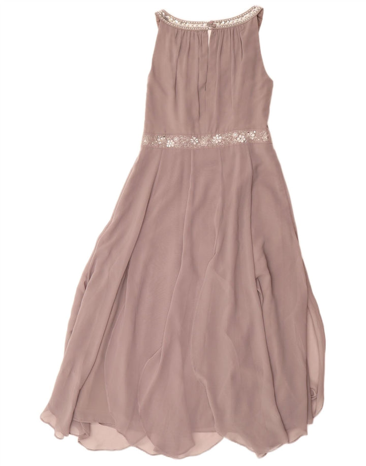 Damska sukienka maxi bez rękawów Monsoon UK 8, mała, szary poliester