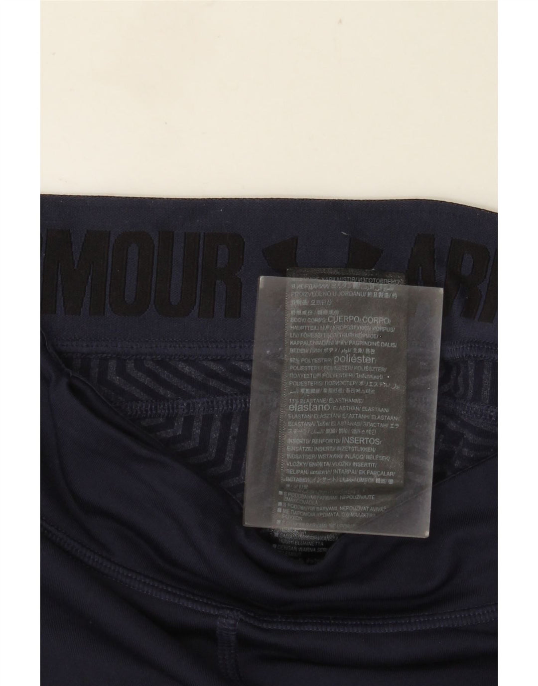 Legginsy damskie Under Armour UK 4 XS, granatowy, poliester z blokami kolorów