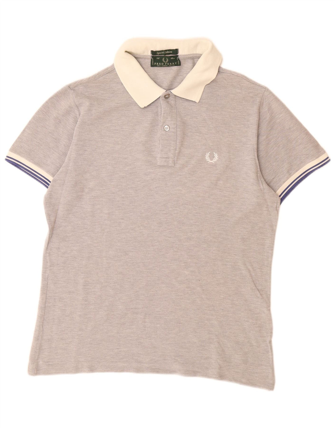 Męska koszulka polo FRED PERRY, średnioszara, bawełniana