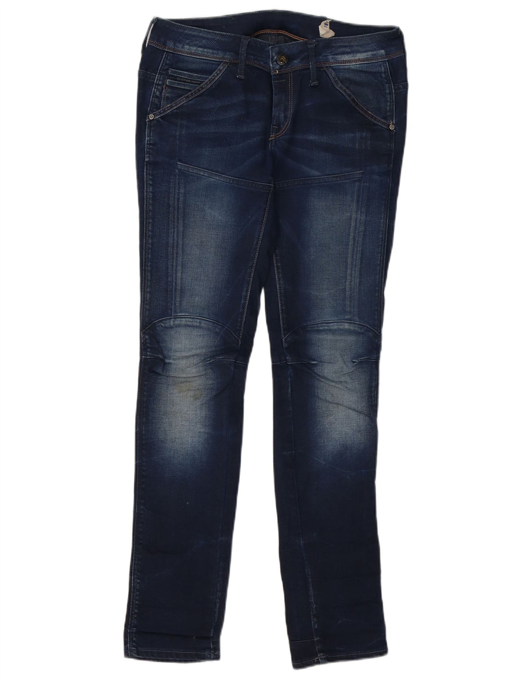Damskie jeansy slim G-Star W27 L32 Granatowa bawełna