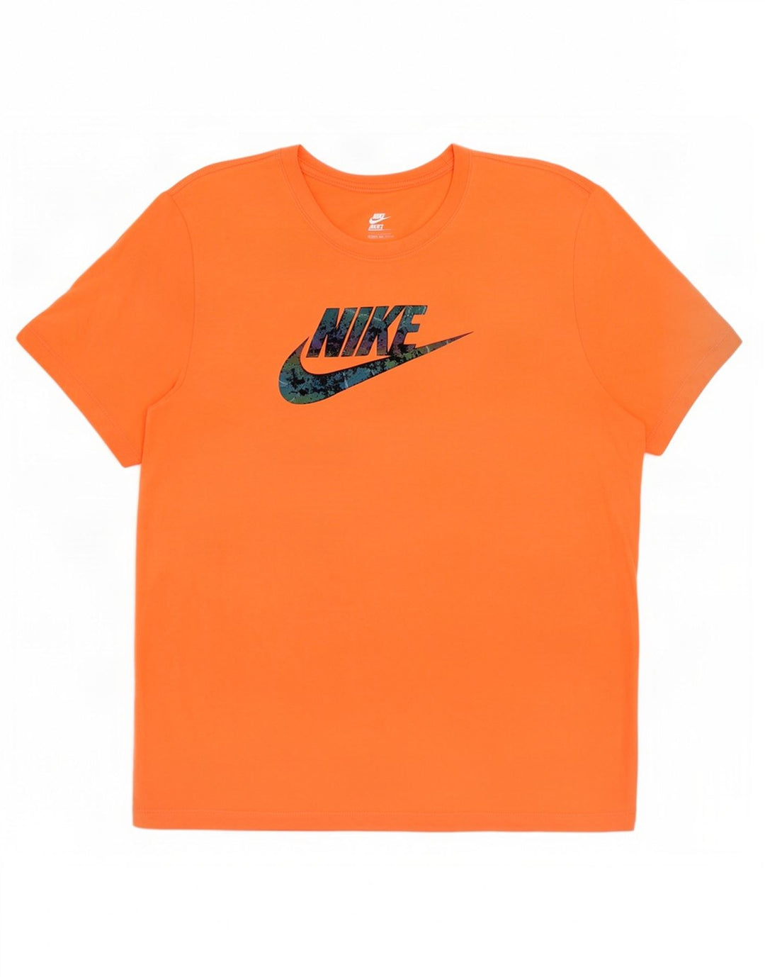 Męski T-shirt Nike z grafiką, średni pomarańczowy, bawełniany