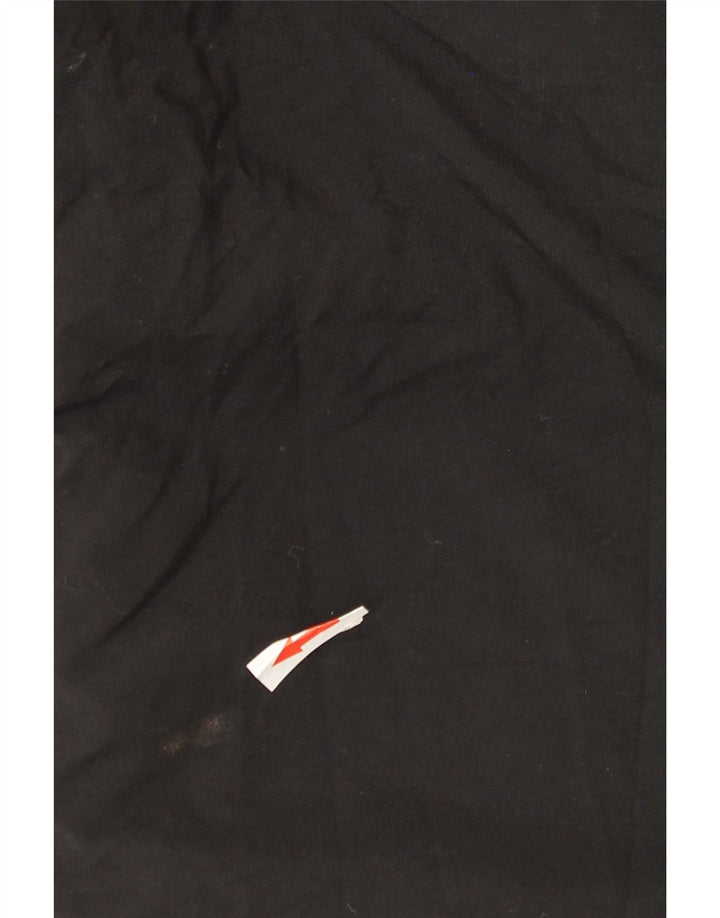 Męska wyściełana kurtka z kapturem i grafiką Nike UK 42/44, duży czarny poliester