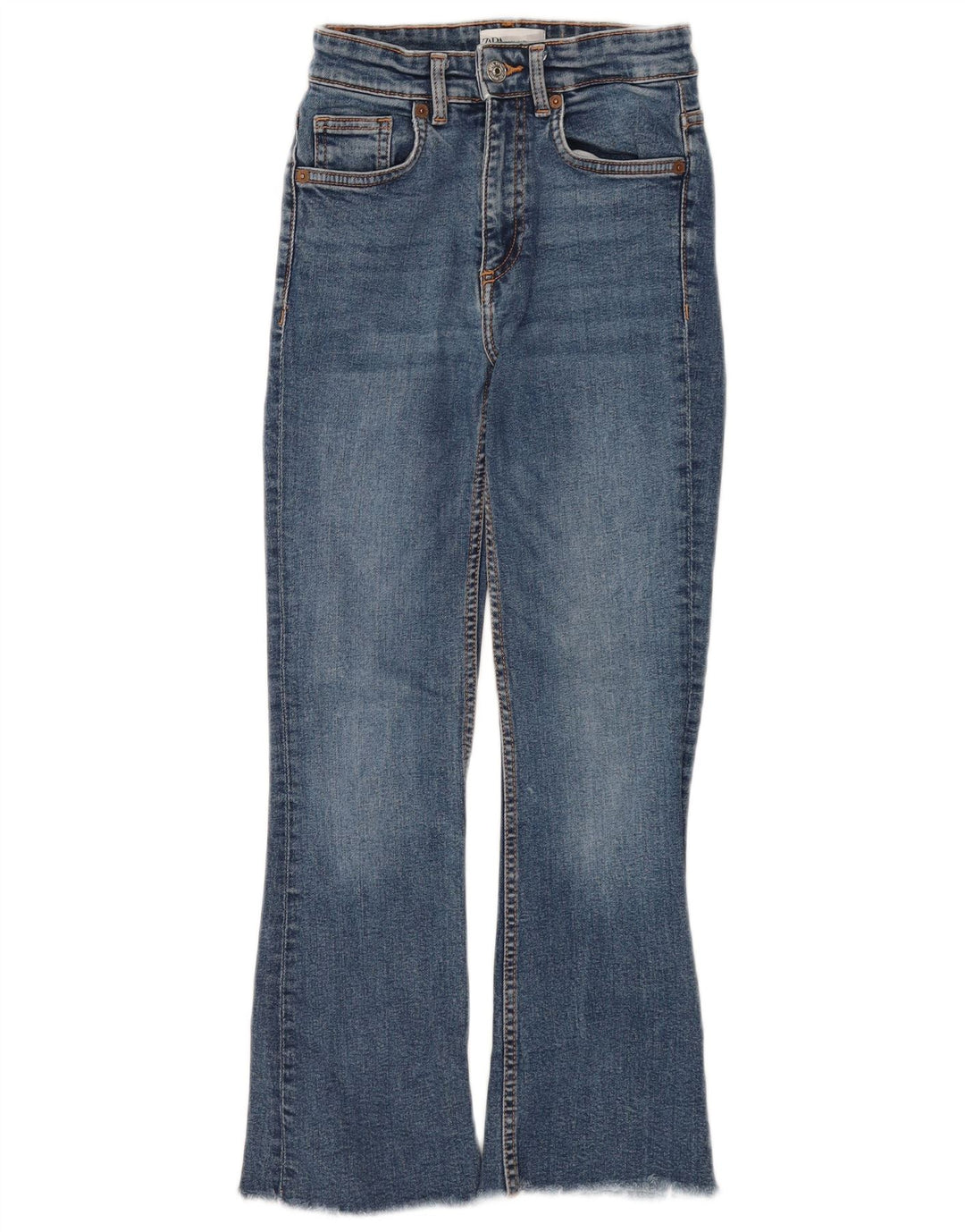 Jeansy damskie Bootcut Zara EU 34 2XS W24 L26 Niebieskie