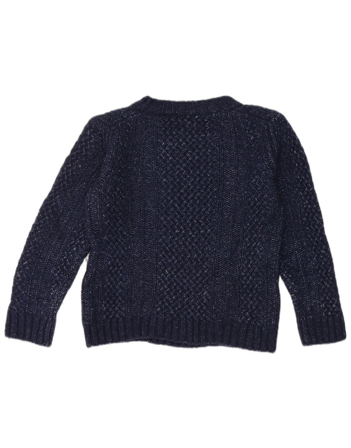Sweter damski Massimo Dutti z dekoltem w łódkę UK 12, średni granatowy