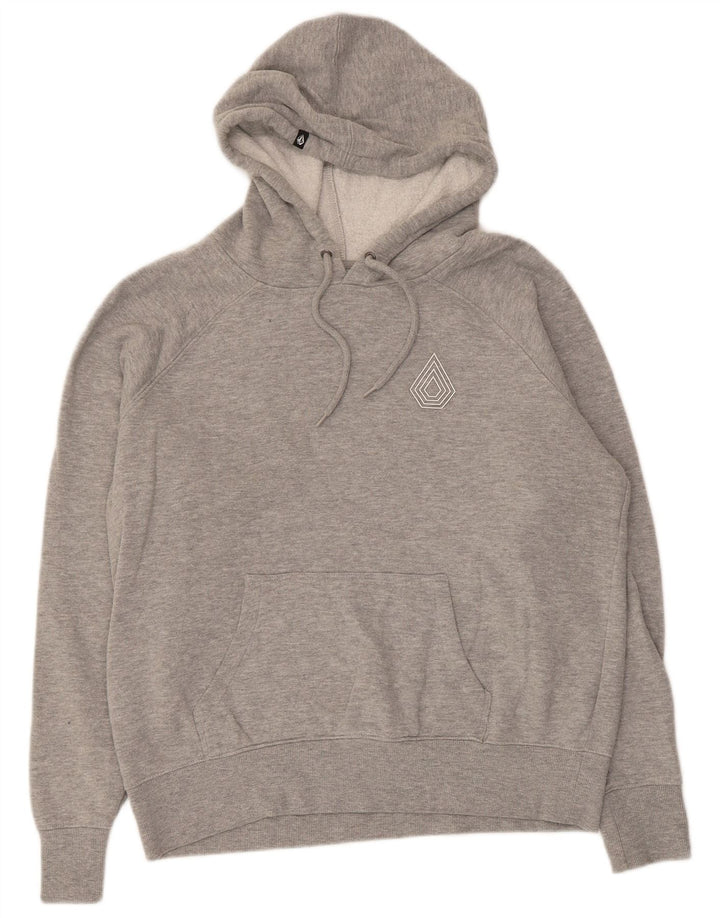 Damski sweter z kapturem Volcom US 10, duży, szary, bawełniany