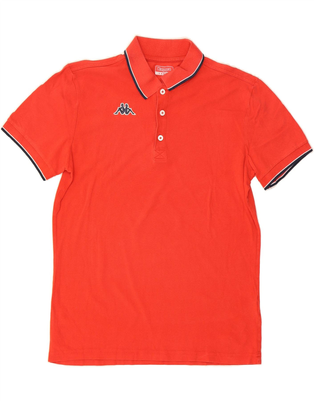 KAPPA Mens Polo Shirt Large Red Cotton Vintage Kappa and Second-Hand Kappa from Messina Hembry 