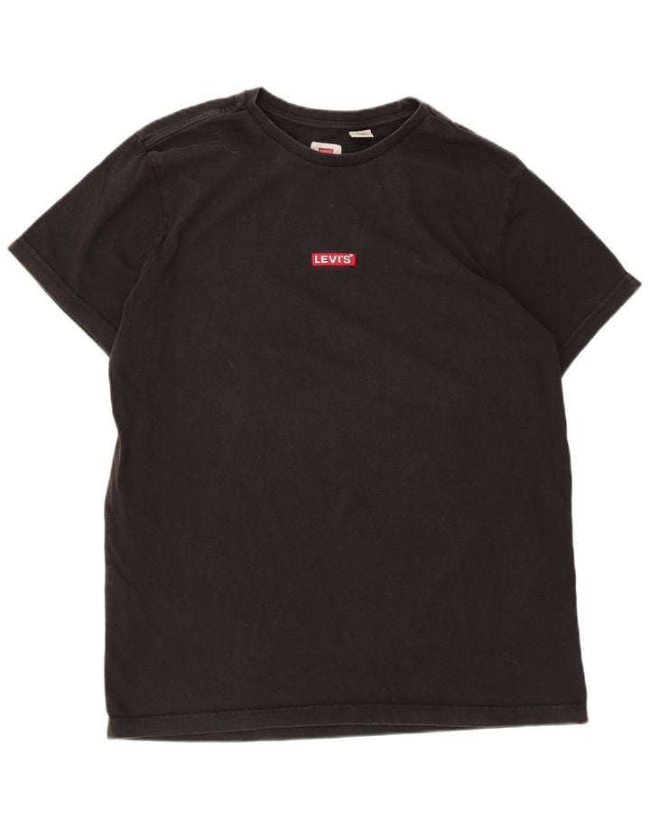 Męski T-shirt Levi's Top, duży, czarny, bawełniany