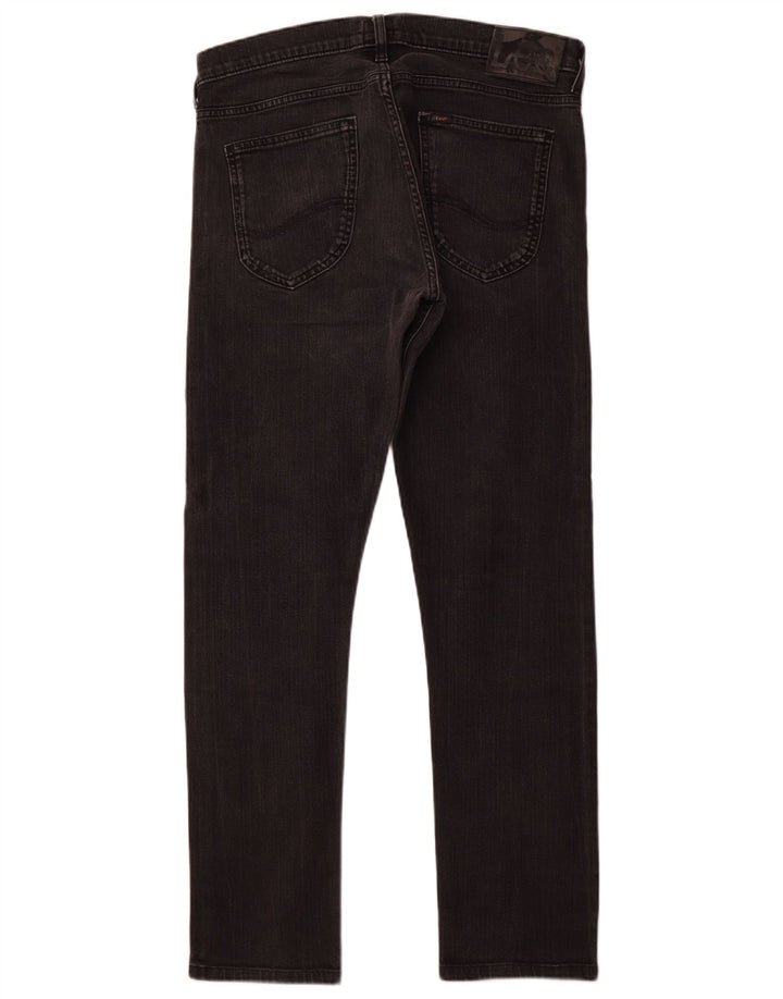 LEE Damskie jeansy Luke Slim W33 L30 Czarne bawełniane