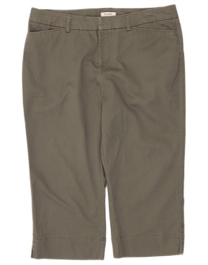 Spodnie damskie Dockers Capri US 10 Large W34 L20 Szara bawełna