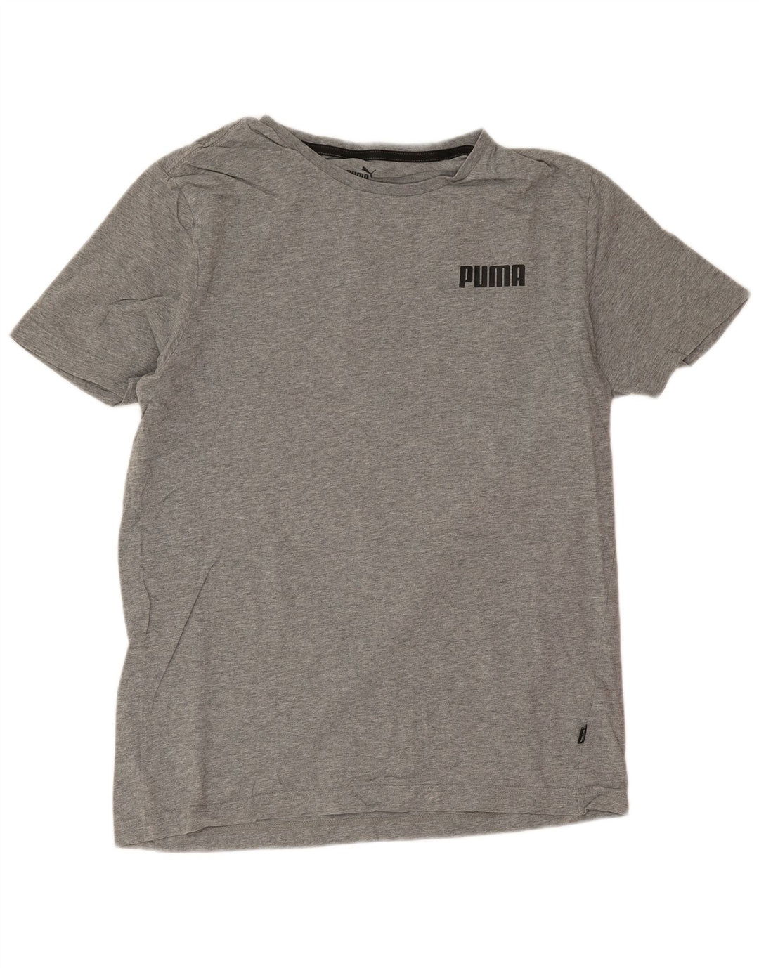 Męska koszulka Puma Top, średnia, szara, bawełniana nakrapiana