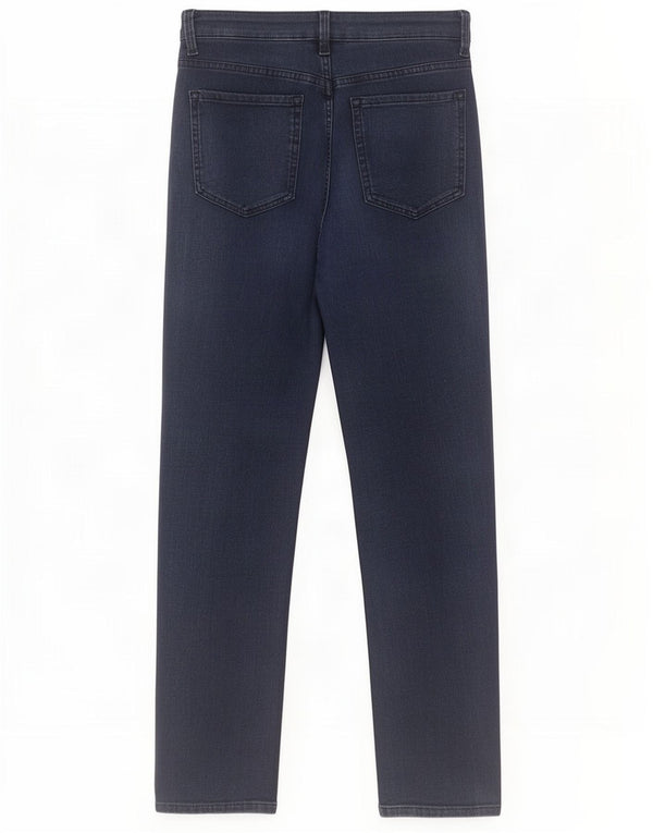 Marks & Spencer Womens Straight Jeans UK 10 Small W29 L30 Navy Blue