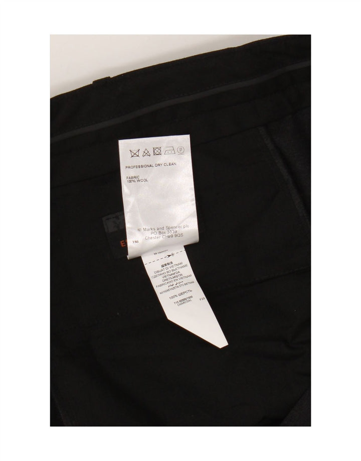 Męskie spodnie Chino Marks & Spencer W40 L29 Szara wełna