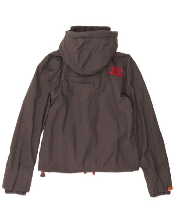 Damska kurtka wiatrówka Superdry Graphic UK 12 Medium Grey