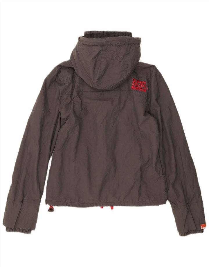Damska kurtka wiatrówka Superdry Graphic UK 12 Medium Grey