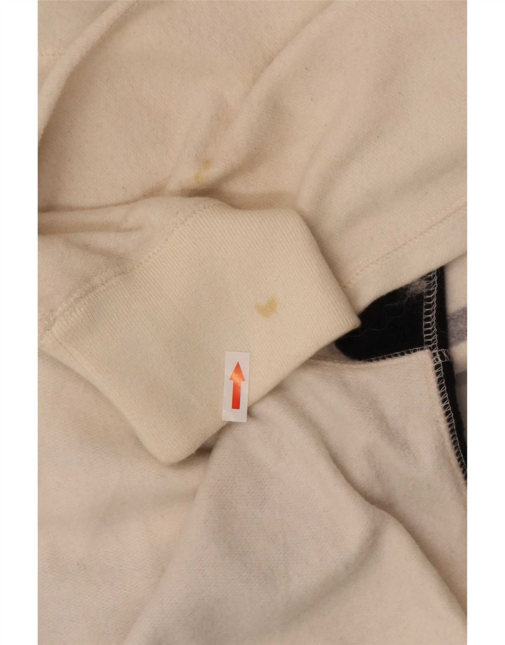 Męska bluza Chaps z dekoltem w serek, 2XL, biała bawełna z blokami kolorów