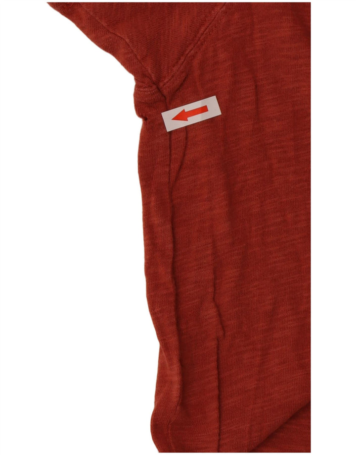 T-shirt męski Fat Face, mały, czerwony, bawełniany