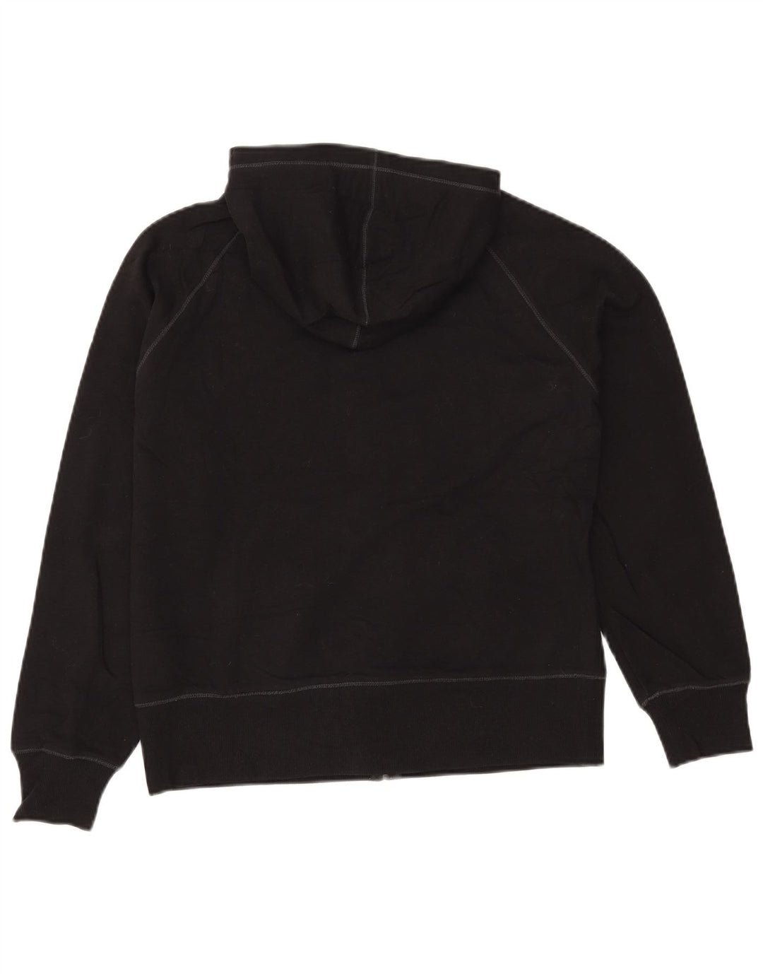 Damski sweter z kapturem i zamkiem EDDIE BAUER UK 14, średni czarny, bawełniany