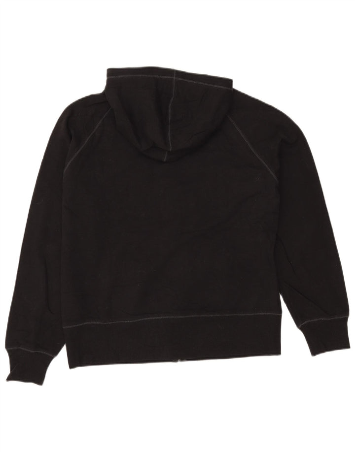 Damski sweter z kapturem i zamkiem EDDIE BAUER UK 14, średni czarny, bawełniany