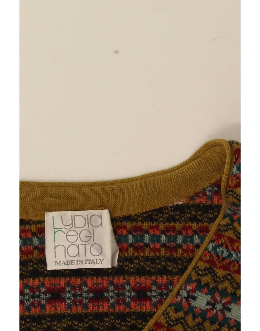 Vintage męski kardigan bez rękawów, średni, wielokolorowy Fair Isle