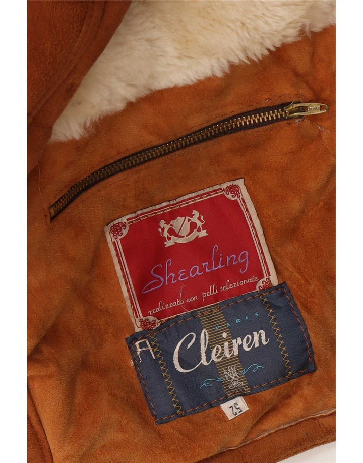 Cleiren Kurtka męska Shearling IT 52 XL Brązowa
