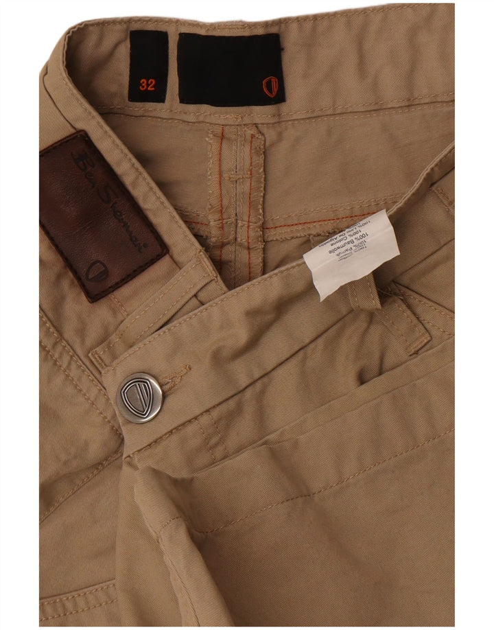 Męskie spodenki chino Ben Sherman W32 średniej beżowej bawełny
