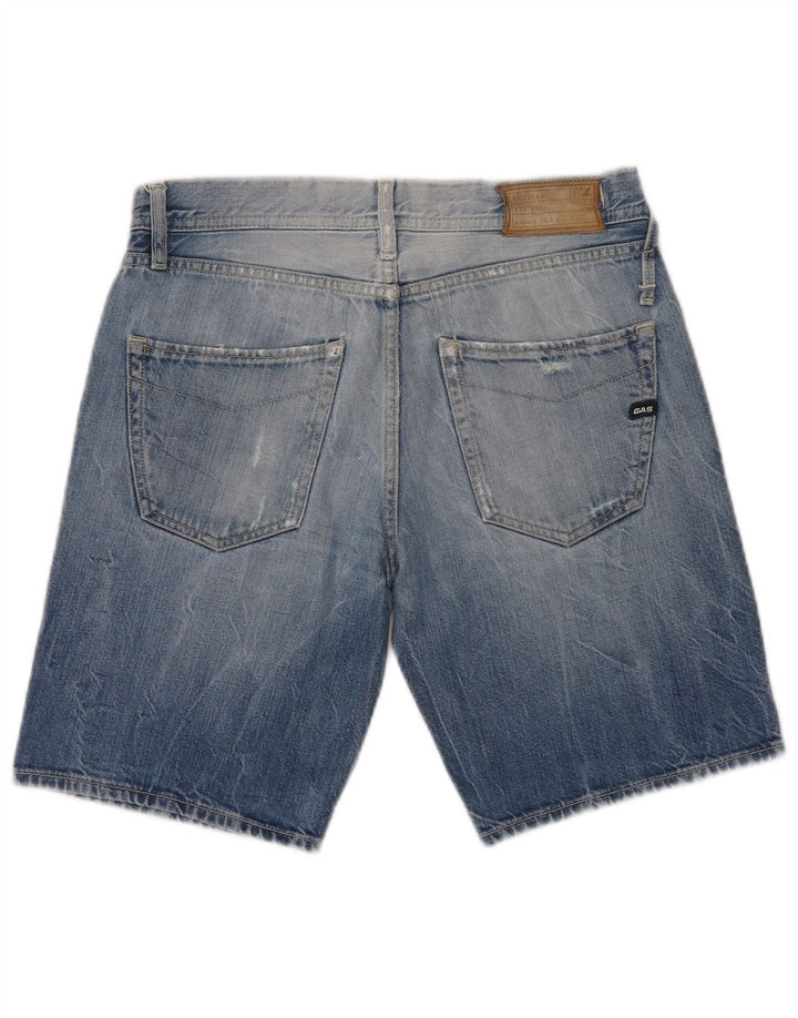 Damskie spodenki jeansowe Gas W29 Średni niebieski, bawełniany