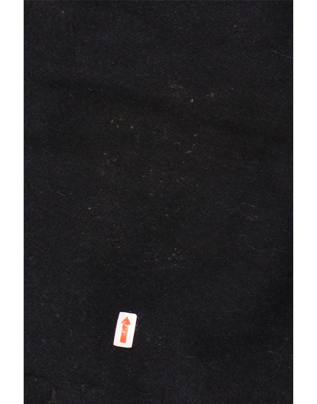 Męski płaszcz o luźnym kroju VINTAGE IT 44 XS Granatowa wełna w blokach kolorów