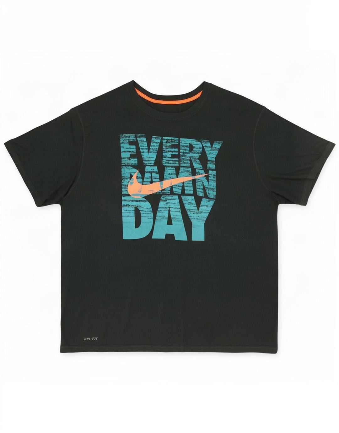 Męski T-shirt z grafiką Nike, 2XL, zielony, poliester
