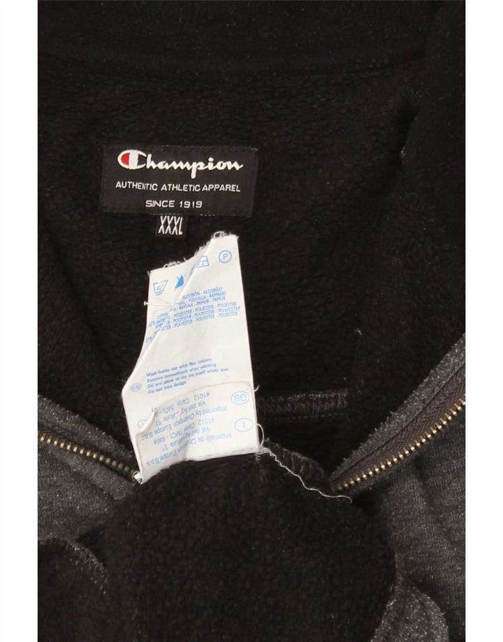 Męski sweter Champion z zamkiem błyskawicznym, 3XL, szara bawełna
