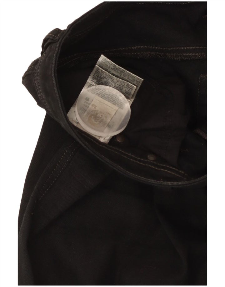 Diesel Męskie Proste Dżinsy W33 L29 Czarne Bawełniane