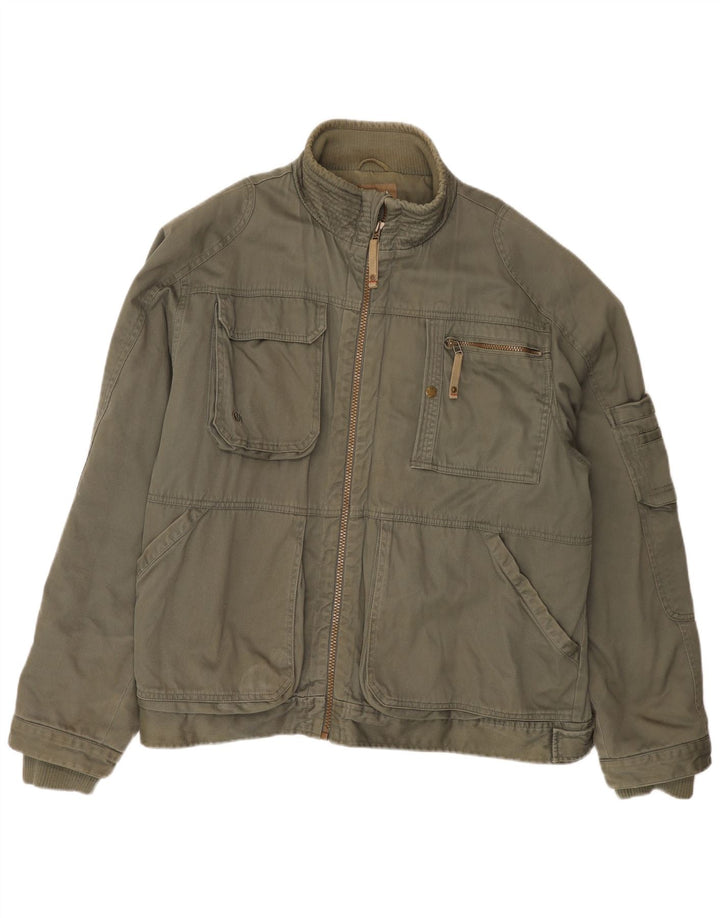 Męska kurtka użytkowa Fat Face UK 44 2XL, bawełna khaki